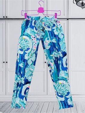 Lilly Pulitzer Lola Aquatic Garden Pants Size XS